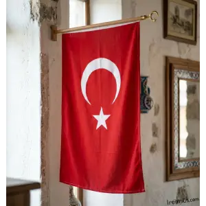 23 Nisan Süsleme 50*75 Cm Bez Türk Bayrağı Milli Bayram Süslemesi