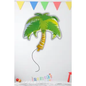 Ağaç Figür Folyo Helyum Balon 91 Cm Safari Tema Doğum Günü Konsept Süsleme Balon Orman Tema