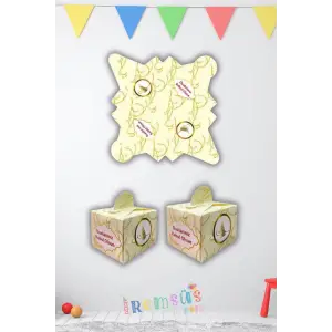 Dualarınız Kabul Olsun Yazılı Lokumluk Karton Kutu Dağıtmalık 25li