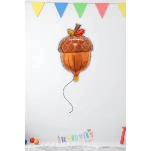 Fındık Figür Folyo Helyum Balon 58 cm Fındık Konsept Folyo Balon Süsleme