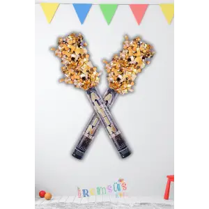 Gold Renk Konfeti 30 cm 1 adet Organizasyon Süslemesi