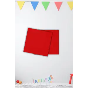 Kırmızı Renk Konsept Parti Peçetesi 33*33 cm 16 Adet Kırmızı Renk Konsept Süsleme