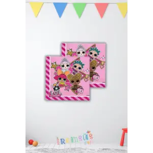 Lol Bebek Tema Doğum Günü Parti Lisanslı Peçetesi 16 lı Lol Konsept Süsleme