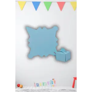 Mavi Renk Kare Dağıtmalık Lokumluk Karton Kutu 25li Lokum Dağıtmalık kutu