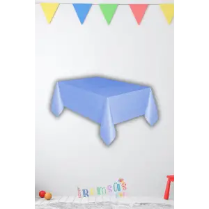 Mavi Renk Plastik Masa Örtüsü 120*180 cm 1 Adet Kullan at Masa Örtüsü