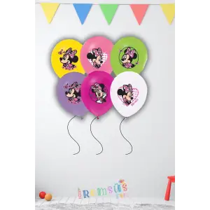 Minnie Mouse Baskılı Latex Balon Lisanslı 10 Adet