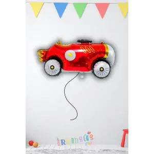 Model Araba Folyo Helyum Balon 93*55 Cm Araba Konsept Parti Süsleme Balonu Tema Süsleme Balon