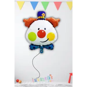 Palyaço Figür Folyo Helyum Balon 30 Doğum Günü Partisi Eglenceli Süsleme