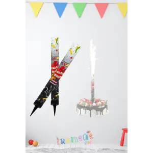 Pasta Üzeri Volkan 12 Cm 2 Adet Pasta Maytabı