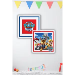 Paw Patrol Tema Doğum Günü Partisi BaskılıPeçetesi 16 Lı Paw Patrol Baskı Peçete