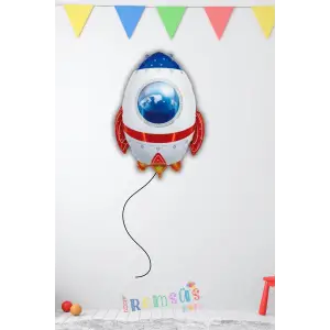 Roket Uzay Mekiği Folyo Balon
