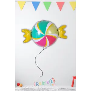 Şeker Figür Folyo Helyum Balon Candy Shape Balon 75*46 Cm Konsept Doğum Günü Süslemesi
