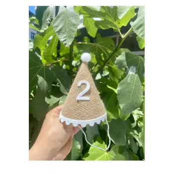 2 Yaş Doğum Günü Partisi 2 Yazılı Hasır Kukuleta Hasır Konsept 2 Yaş Kukuleta