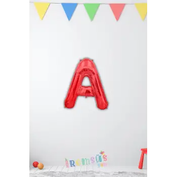 A Harfi Doğum Günü Kırmızı Renk Folyo Balon 16 36 Cm A Harf Folyo Balon Red Konsept