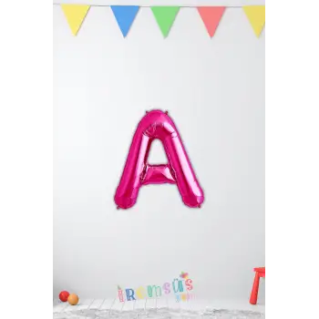 A Harfi Doğum Günü Pembe Renk Folyo Balon 16 36 Cm A Harf Folyo Balon Pembe Konsept