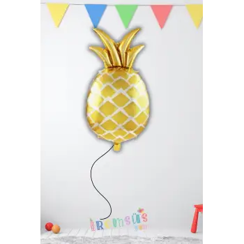 Ananas Figür Folyo Helyum Balon 24 Ananas Konsept Doğum Günü Süslemesi Meyve Tema