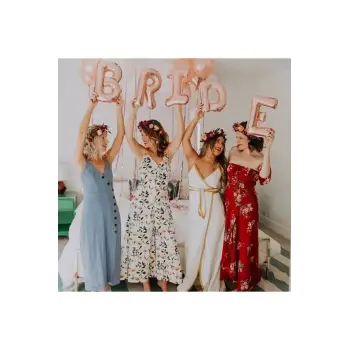 Bride Yazılı Rose Gold Renk Folyo Balon 36 Cm Bekarlığa Veda Partisi Balon Süsleme
