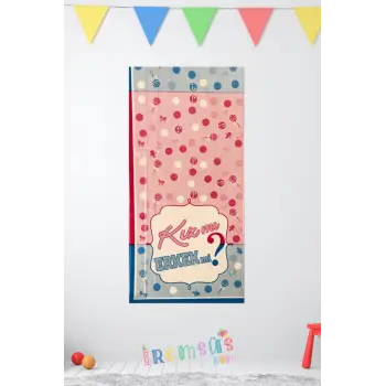 Cinsiyet Belirleme Partisi Plastik Masa Örtüsü 120*180 cm 1 Adet Cinsiyet Partisi Süsleme