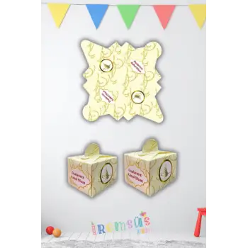 Dualarınız Kabul Olsun Yazılı Lokumluk Karton Kutu Dağıtmalık 25li