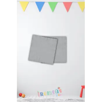 Gümüş Renkli Konsept Peçete 16 li 33*33 Cm Gümüş Renk Parti Süslemesi