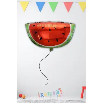 Karpuz Dilim Şekilli Folyo Helyum Balon Parti Balonu 48*67 Cm Meyve Konsept Parti Balonu