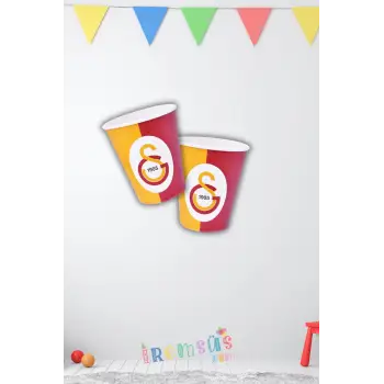 Lisanslı Galatasaray Karton Bardak 8 li