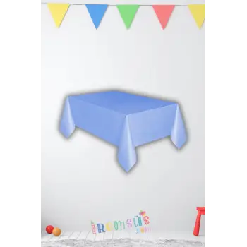 Mavi Renk Plastik Masa Örtüsü 120*180 cm 1 Adet Kullan at Masa Örtüsü