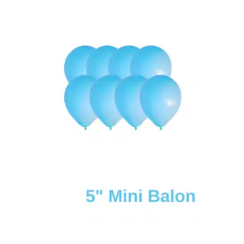Mavi Renkli Mini Pastel Ton Lateks Balon 20 Adet 5 Mavi Konsept Süsleme Balon