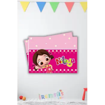 Niloya Konsept Doğum Günü Partisi Plastik Masa Örtüsü 120*180 Niloya Tema Doğum Günü