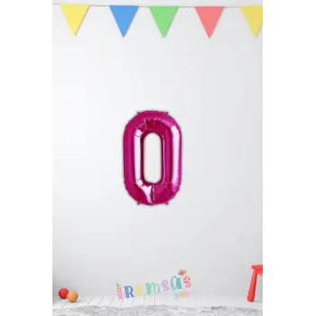 O-Ö Harfi Doğum Günü Pembe Renk Folyo Balon 16 36 Cm O-Ö Harf Folyo Balon Pembe Konsept
