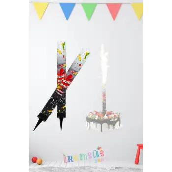 Pasta Üzeri Volkan 12 Cm 2 Adet Pasta Maytabı