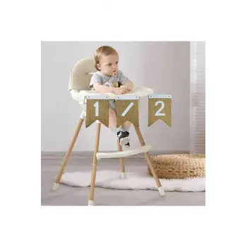 Yarım Yaş Partisi 1/2 Hasır Kumaş Banner Süsleme Yarış Yaş Süslemesi