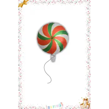 Yılbaşı Konsept Renkli Şeker Folyo Balon 18 45 Cm Yılbaşı Süslemesi Yeni Yıl Süsü
