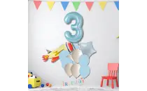 Uçak Tema Balon Süsleme Seti