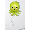 Ahtapot Figür Yeşil Renk Folyo Helyum Balon 90 cm Ahtapot Şekilli Folyo Balon