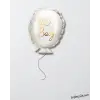 Oh Baby Folyo Balon Beyaz Gold Renk 64*51 cm Bebek Yeni Doğum Süslemesi
