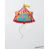 Sirk Çadırı Happy Birthday Folyo Helyum Balon 70 Cm Renkli Doğum Günü Sirk Konsept Balon