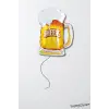 Bira Bardağı Şekilli Folyo Helyum Balon 70 cm Cheers Glass Folyo Balon