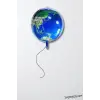 Dünya Figür Şekilli Folyo Helyum Balon 65 Cm World Folyo Balon