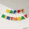 Bloklar Konsept Doğum Günü Partisi Happy Birthday Banner Yazı 190Cm Blok Konsept Süsleme