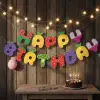 Meyveler Konsept Doğum Günü Partisi Happy Birthday Banner Yazı 260Cm Meyve Konsept Süsleme