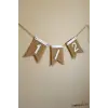 Yarım Yaş Partisi 1/2 Hasır Kumaş Banner Süsleme Yarış Yaş Süslemesi