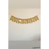 Oh Baby Yazılı Hasır Kumaş Banner Yazı Bebek Konsept Süsleme Yazı
