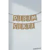 Dişim Çıktı Yazılı Hasır Kumaş Banner Diş Buğdayı Konsept Süsleme Yazı