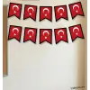 23 Nisan Türk Bayrağı Süsleme Banner Flama 125 cm Türk Bayrağı Süslemesi