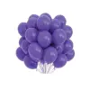 Koyu Lila Renkli Pastel Ton Lateks Balon 10 Adet Açık Mor Konsept Doğum Günü Süsleme Balonu
