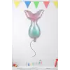 Deniz Kızı Kuyruğu Şekilli Helyum Balon 52x85 Cm Deniz Kızı Konsept Parti Süslemesi