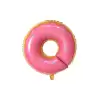 Donut Figür Pembe Renk Folyo Helyum Balon 80 Cm Donut Konsept Parti Süsleme Balonu