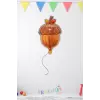 Fındık Figür Folyo Helyum Balon 58 cm Fındık Konsept Folyo Balon Süsleme