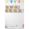 Kuğu Konsept Doğum Günü Partisi Happy Birthday Banner Yazı 210Cm Kuğu Konsept Süsleme